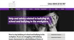 Desktop Screenshot of nationalbullyinghelpline.co.uk